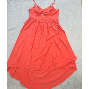 Nine West Maxi Dress Womens 2XL Red High Low Lined Coquette